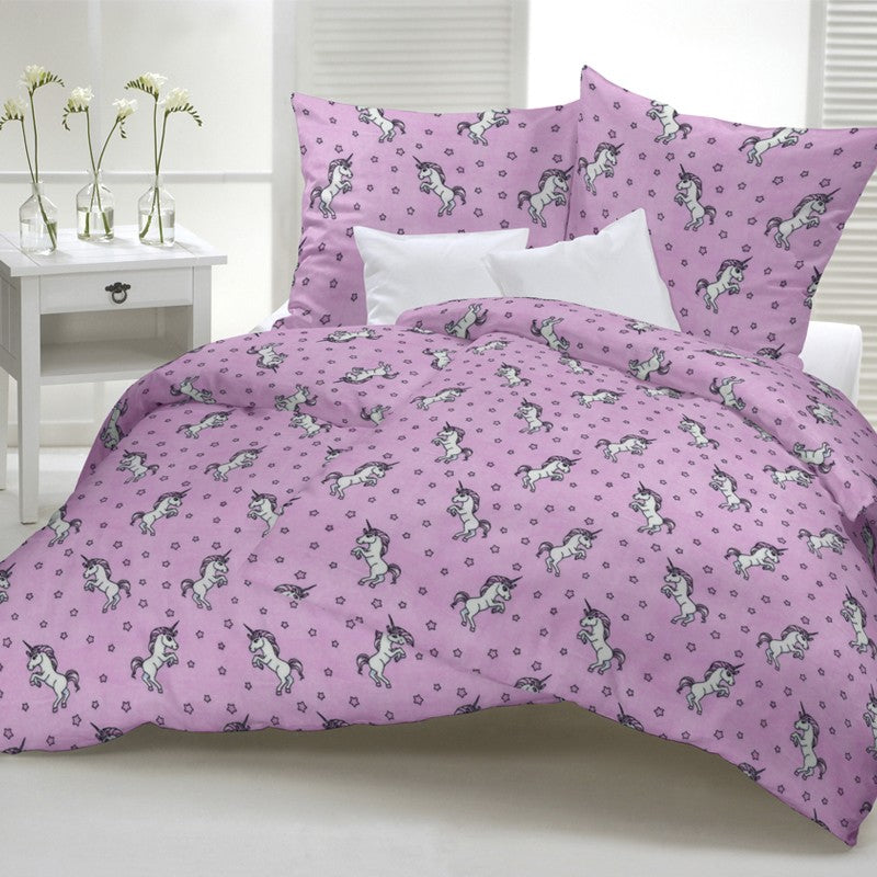 Minky Licorne Rose - Ribes y Casals