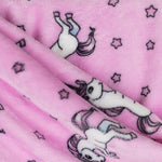 Minky Licorne Rose - Ribes y Casals