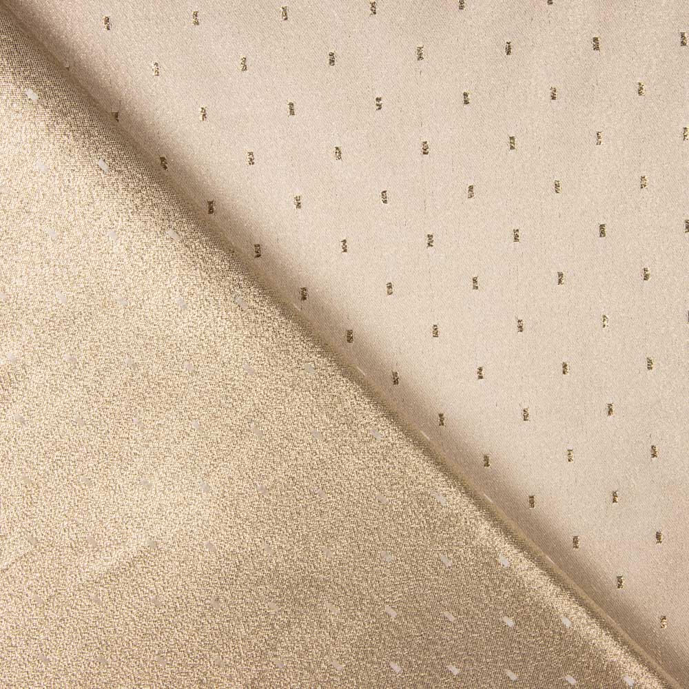 Brocart Plumeti Or Blanc - Ribes y Casals