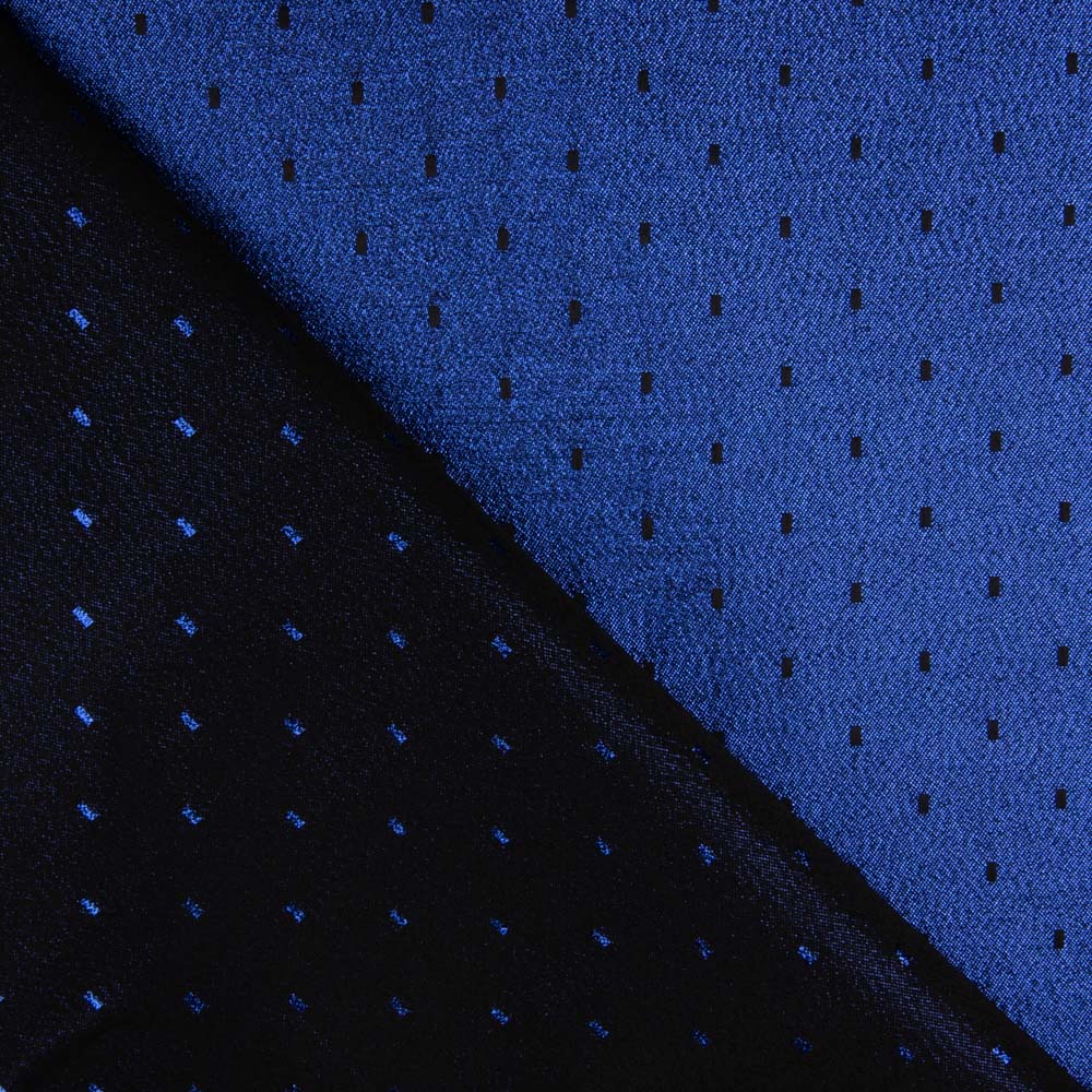 Brocart Plumeti Bleu Encre - Ribes y Casals