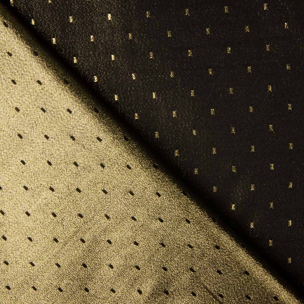 Brocart Plumeti Or Noir - Ribes y Casals