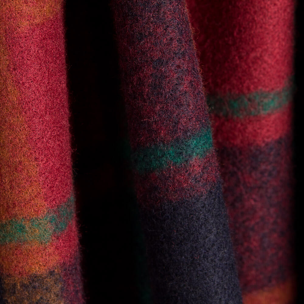 Mouflon Polyester Carreaux Rouge - Ribes y Casals