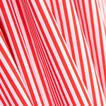 Popeline de coton à rayures rouges - Ribes y Casals