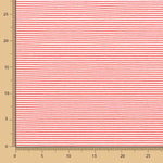 Maille Viscose Mini Rayure Rouge - Ribes y Casals