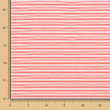 Maille Viscose Mini Rayure Rouge - Ribes y Casals