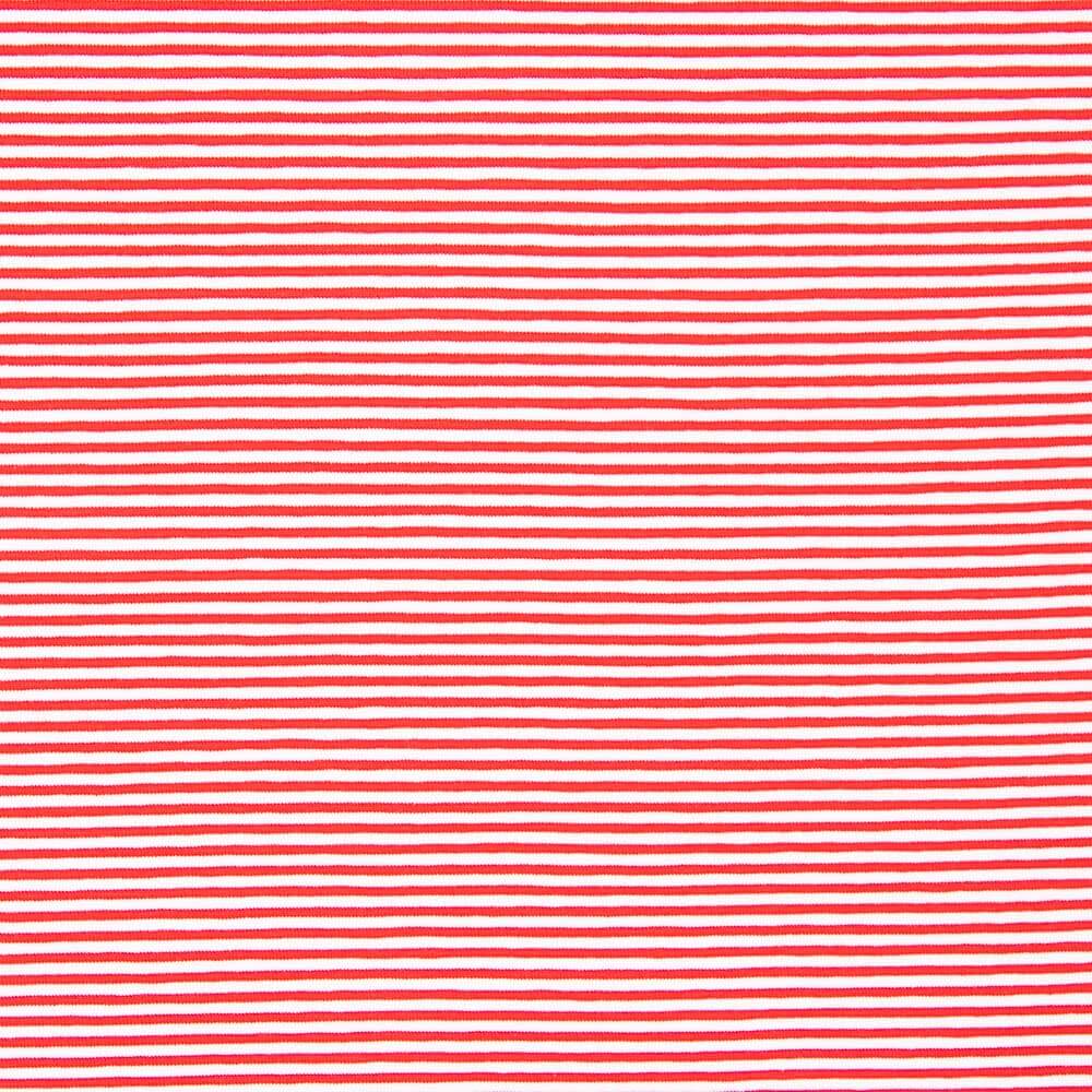 Maille Viscose Mini Rayure Rouge - Ribes y Casals