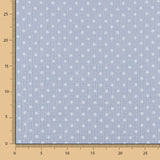 Mousseline Coton Marguerite Bleu Denim - Ribes y Casals