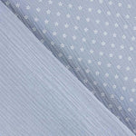 Mousseline Coton Marguerite Bleu Denim - Ribes y Casals
