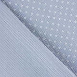 Mousseline Coton Marguerite Bleu Denim - Ribes y Casals