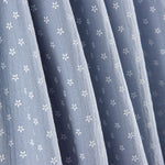 Mousseline Coton Marguerite Bleu Denim - Ribes y Casals