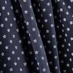 Mousseline Coton Marguerite Marine - Ribes y Casals