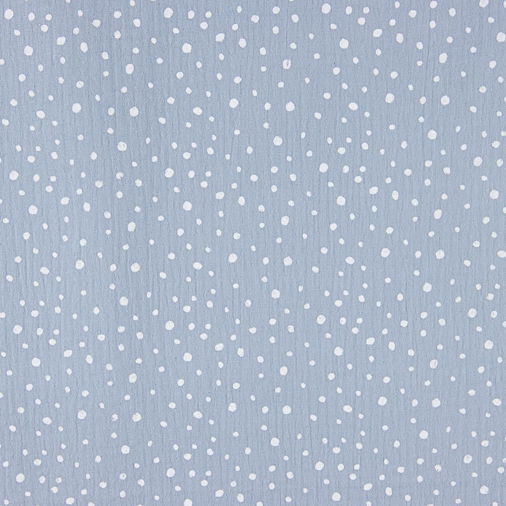 Mousseline Coton Denim Blue Moucheté - Ribes y Casals