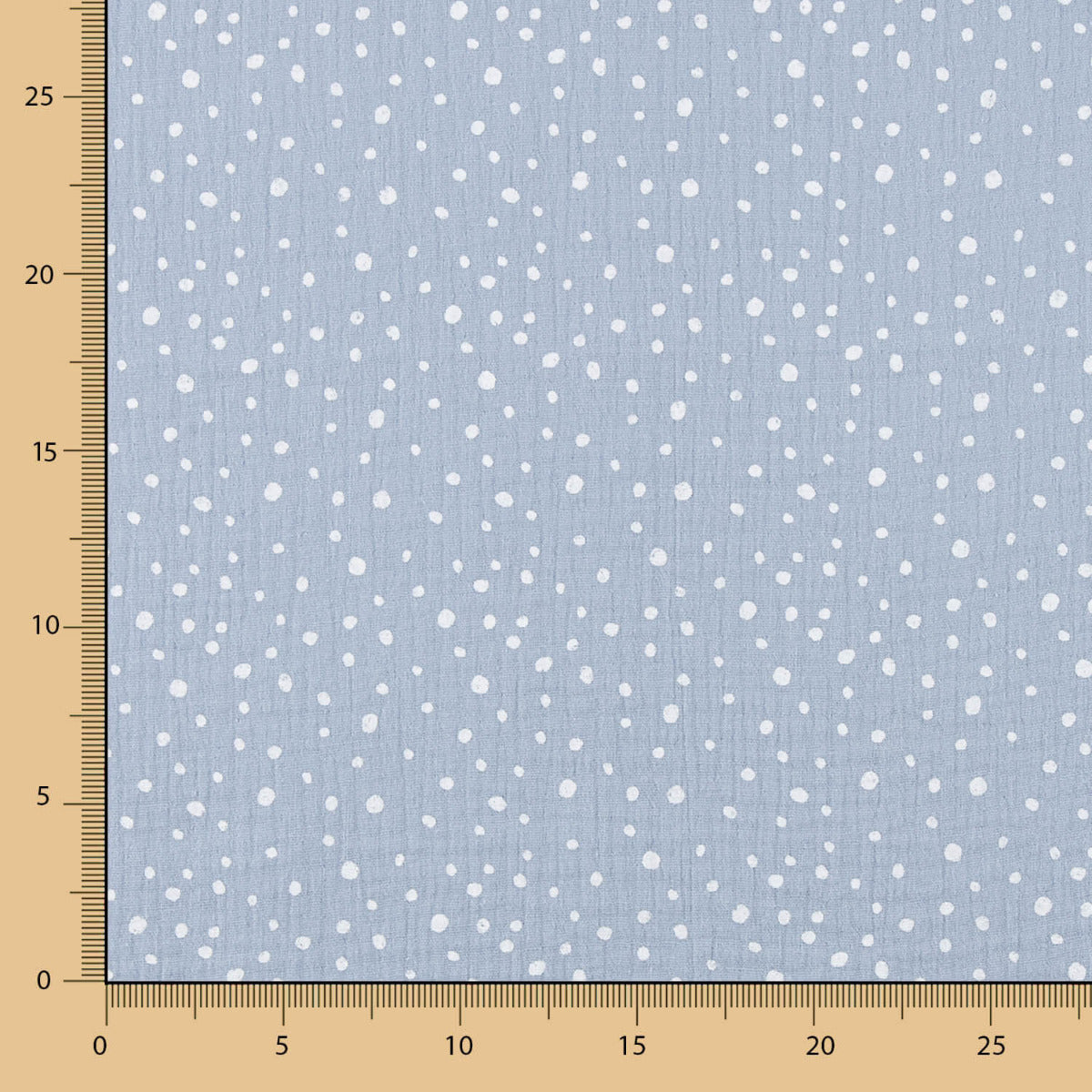 Mousseline Coton Denim Blue Moucheté - Ribes y Casals