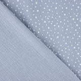 Mousseline Coton Denim Blue Moucheté - Ribes y Casals
