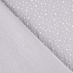 Mousseline Coton Moucheté Gris - Ribes y Casals