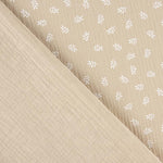 Mousseline Coton Branches Camel - Ribes y Casals
