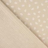 Mousseline Coton Branches Camel - Ribes y Casals