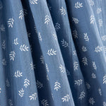 Mousseline Coton Branches Bleu Moyen - Ribes y Casals