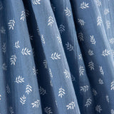 Mousseline Coton Branches Bleu Moyen - Ribes y Casals