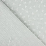 Mousseline Coton Branches Vert Clair - Ribes y Casals