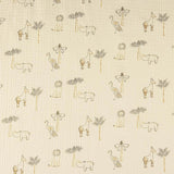 Mousseline à double face Animaux Kids Beige - Ribes y Casals