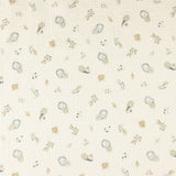 Mousseline à double face Animaux Kids Cream - Ribes y Casals