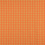 Mousseline à carreaux double face Orange-Camel - Ribes y Casals