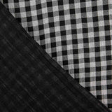 Muselina Doble Faz Cuadros Negro-Blanco - Ribes y Casals