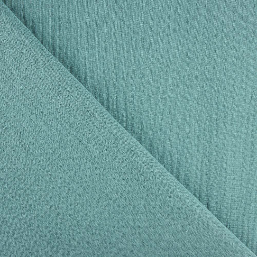 Double Gaze Mousseline Bleu Denim - Ribes y Casals