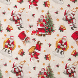 Toile de coton imprimée Noël Père Noël traditionnel - Ribes y Casals