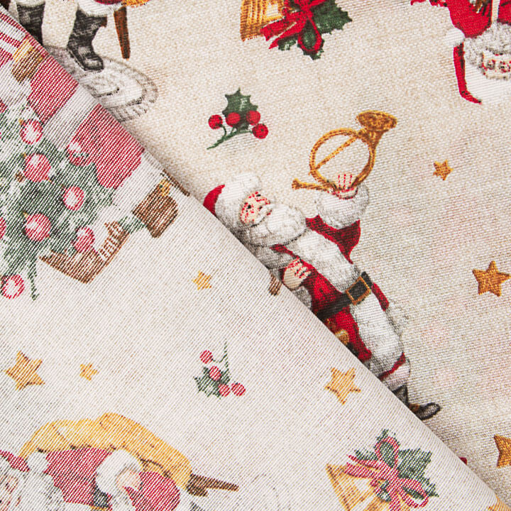 Toile de coton imprimée Noël Père Noël traditionnel - Ribes y Casals