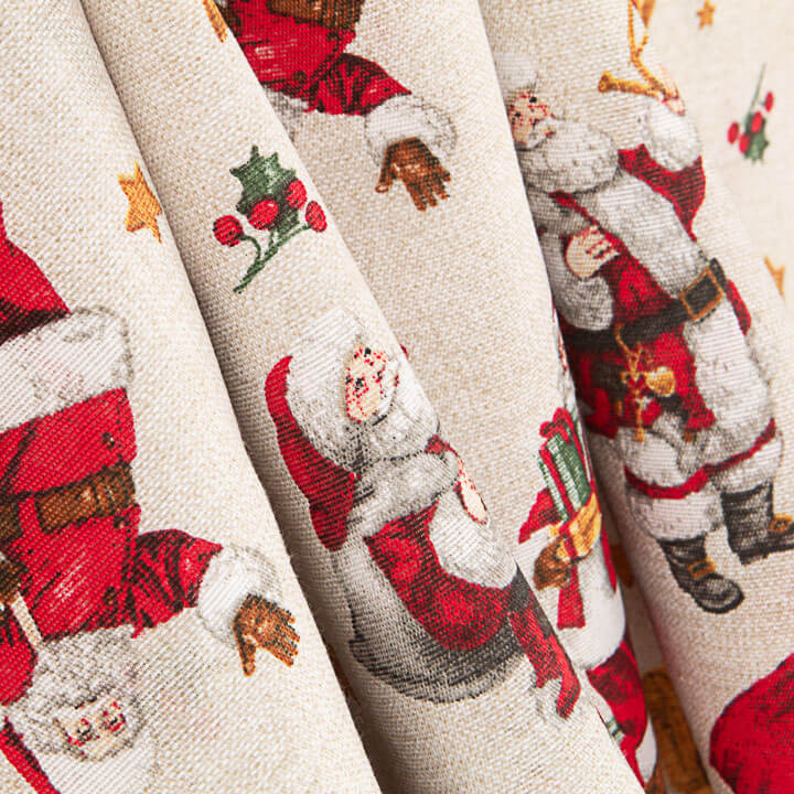 Toile de coton imprimée Noël Père Noël traditionnel - Ribes y Casals
