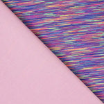 Néoprène Double Face Rose - Rayures - Ribes y Casals