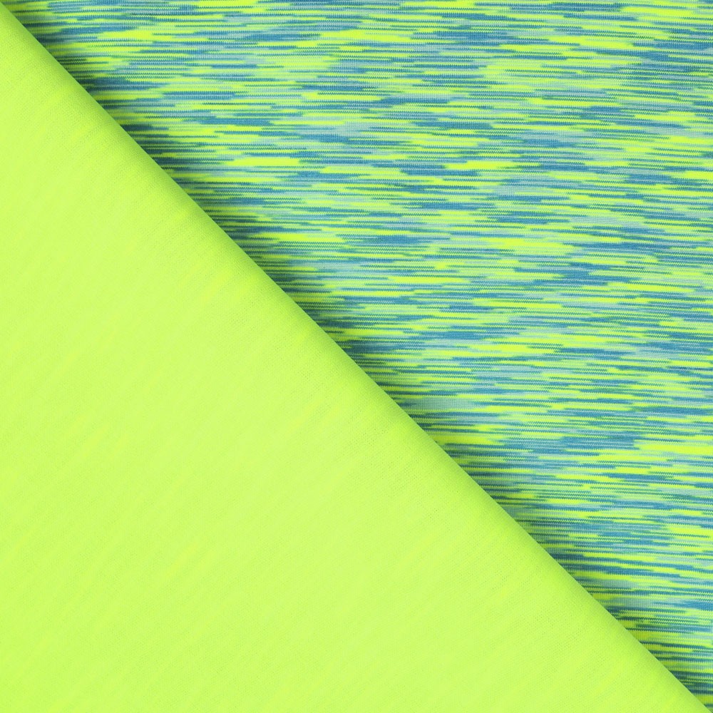 Néoprène Double Face Vert - Rayures - Ribes y Casals