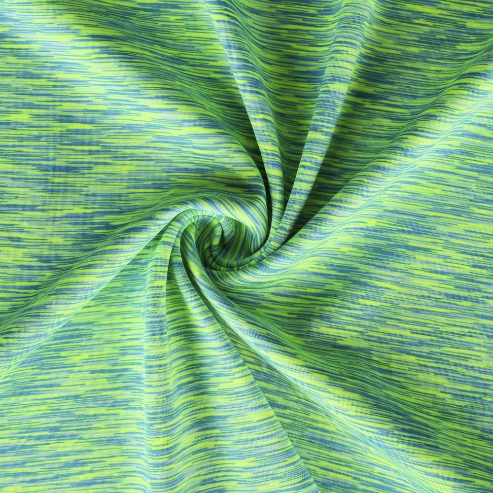 Néoprène Double Face Vert - Rayures - Ribes y Casals