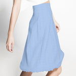 New Crêpe Satin Bleu Gris - Ribes y Casals