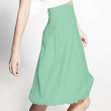 New Crêpe Satin Vert Eaux - Ribes y Casals