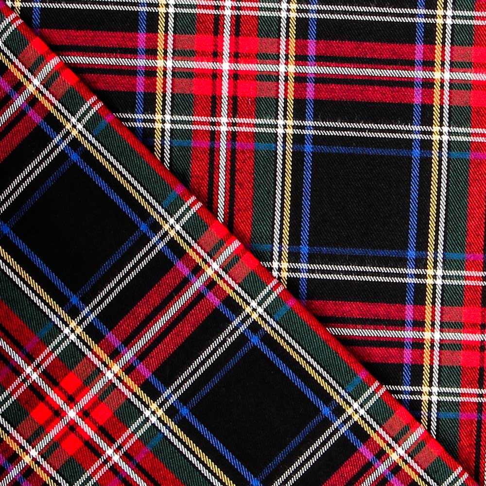 Retal Sarga Escocés Verde Rojo 100x145cm - Ribes y Casals