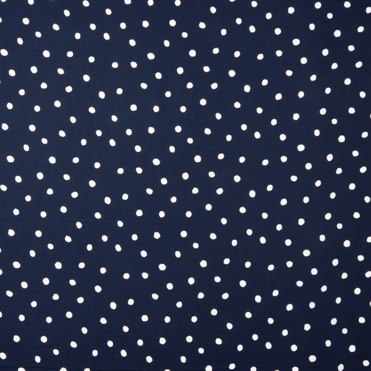 Viscose unie à pois bleu marine - Ribes y Casals