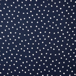 Viscose unie à pois bleu marine - Ribes y Casals