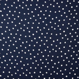 Viscose unie à pois bleu marine - Ribes y Casals