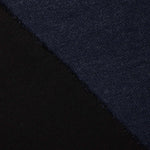 Jersey jacquard double face Roma – Chevrons bleus et noir - Ribes y Casals