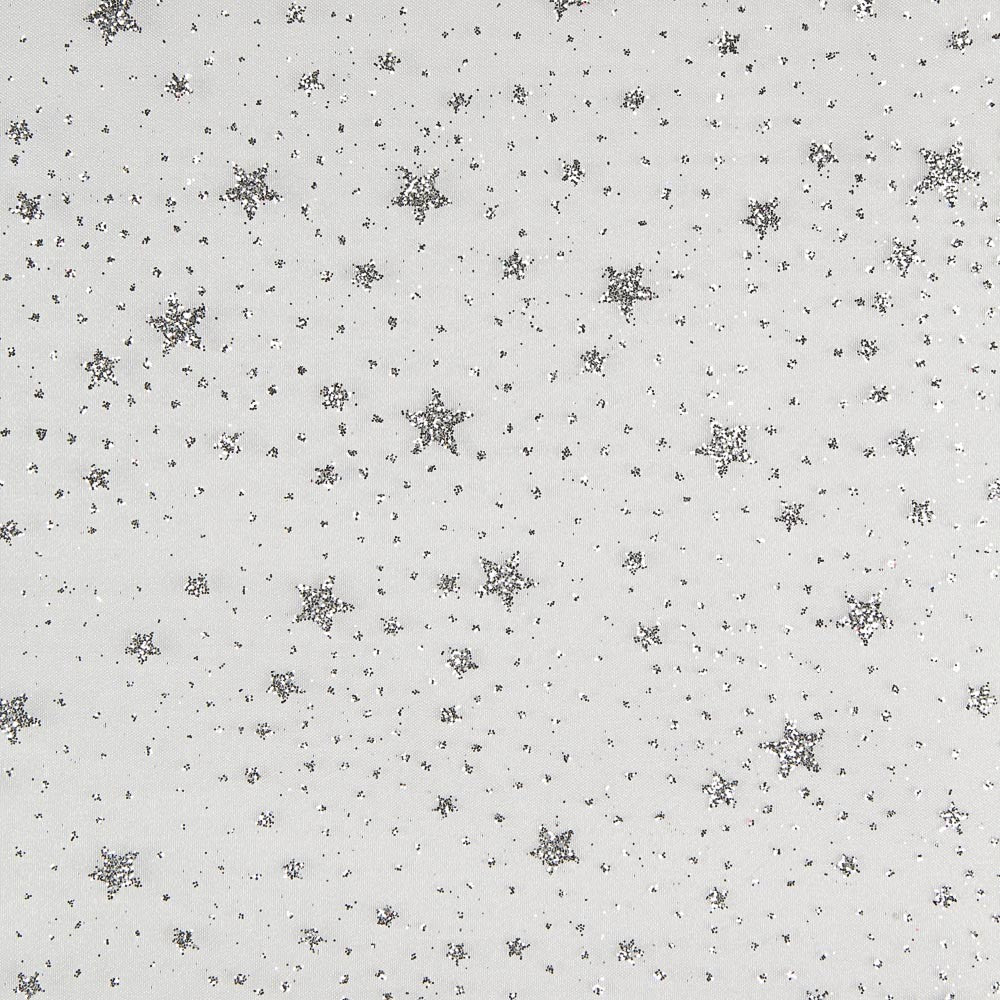 Organza Étoiles Blanches Argent - Ribes y Casals