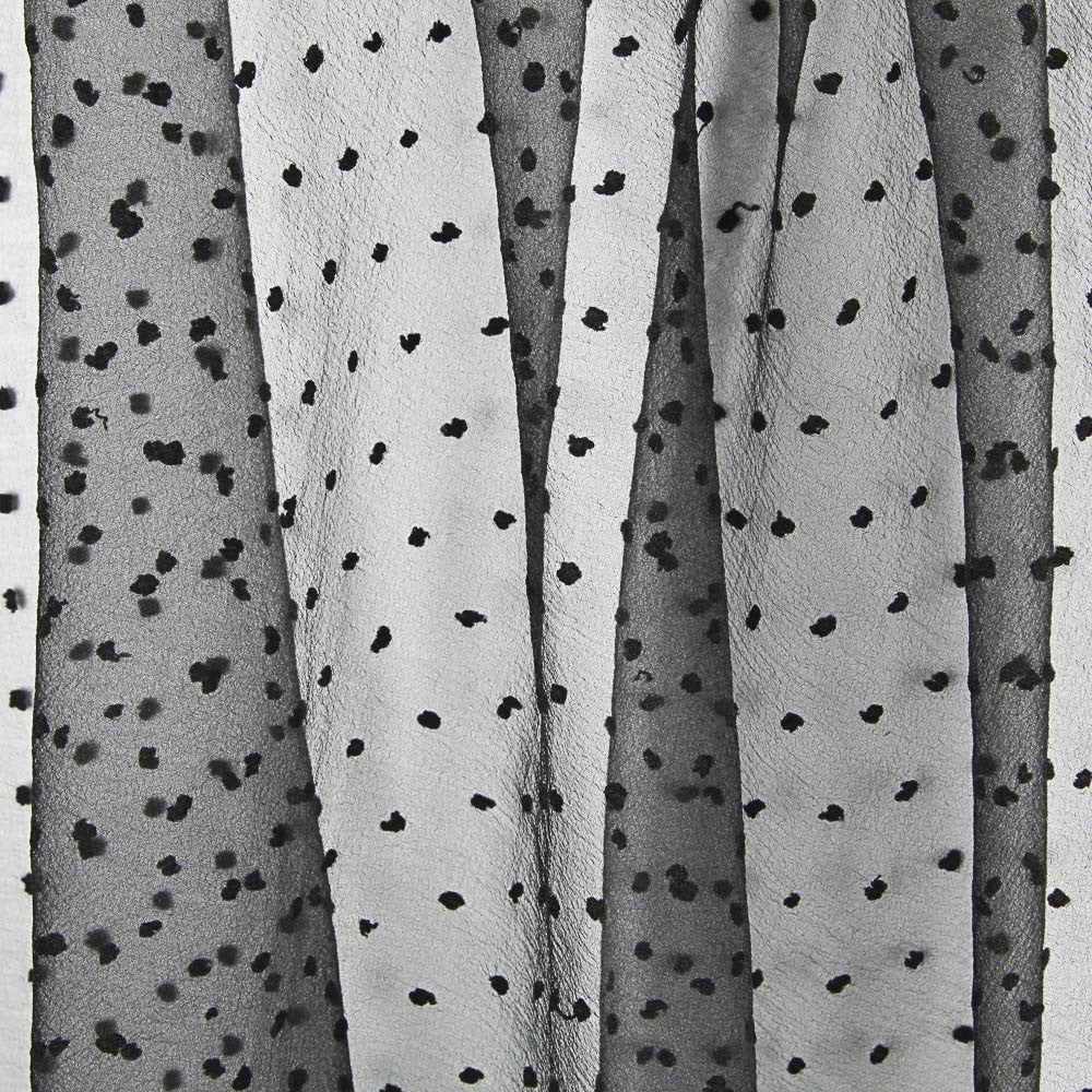 Organza Polyester Plumeti Noir - Ribes y Casals