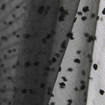 Organza Polyester Plumeti Noir - Ribes y Casals