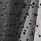 Organza Polyester Plumeti Noir - Ribes y Casals