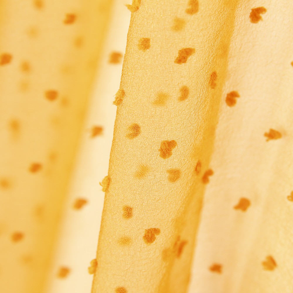 Organza Polyester Plumeti Ocre - Ribes y Casals