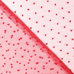 Organza Polyester Plumeti Rouge - Ribes y Casals