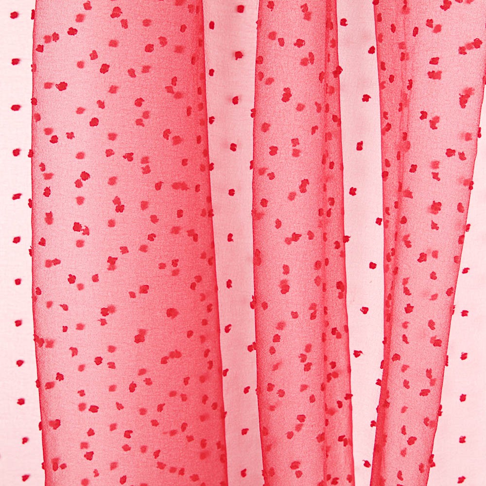Organza Polyester Plumeti Rouge - Ribes y Casals