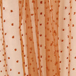 Organza Polyester Plumeti Terracotta - Ribes y Casals
